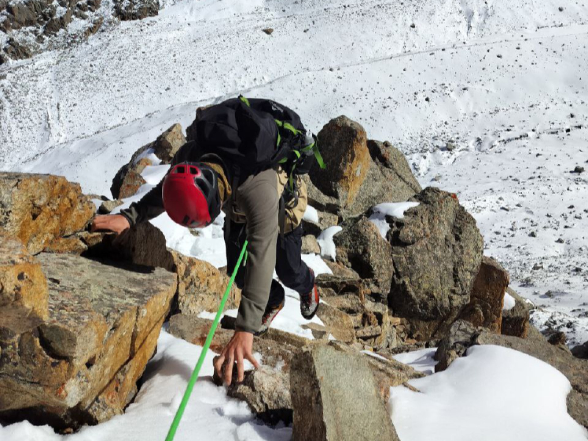Climbing with guide in Kyrgyzstan, Ala Archa