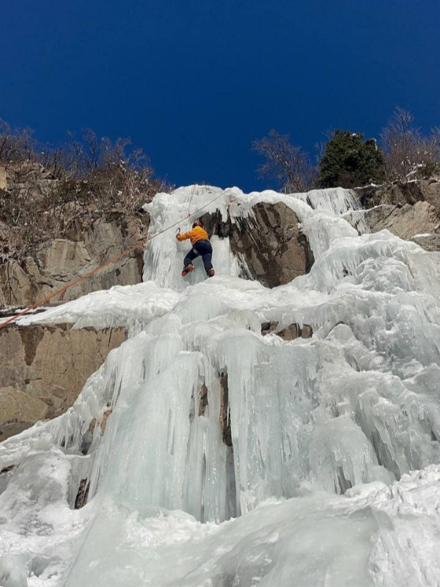Ice climbing