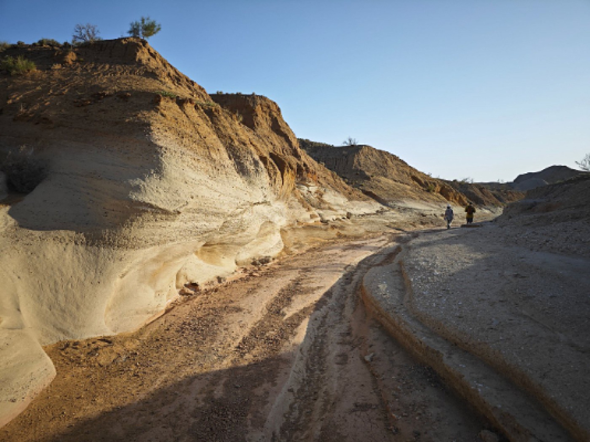 Two people on the trail