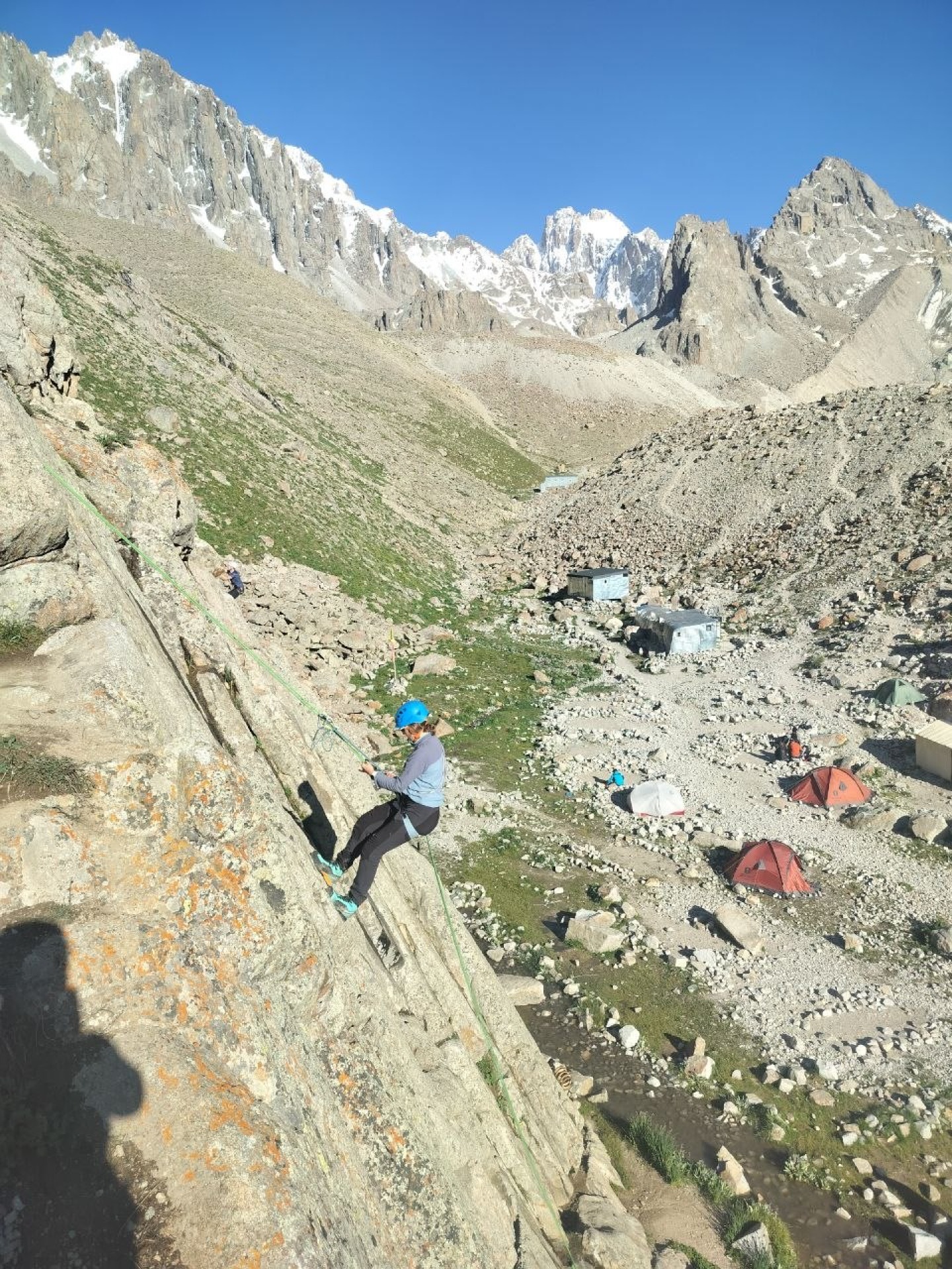 Rock training with the clients