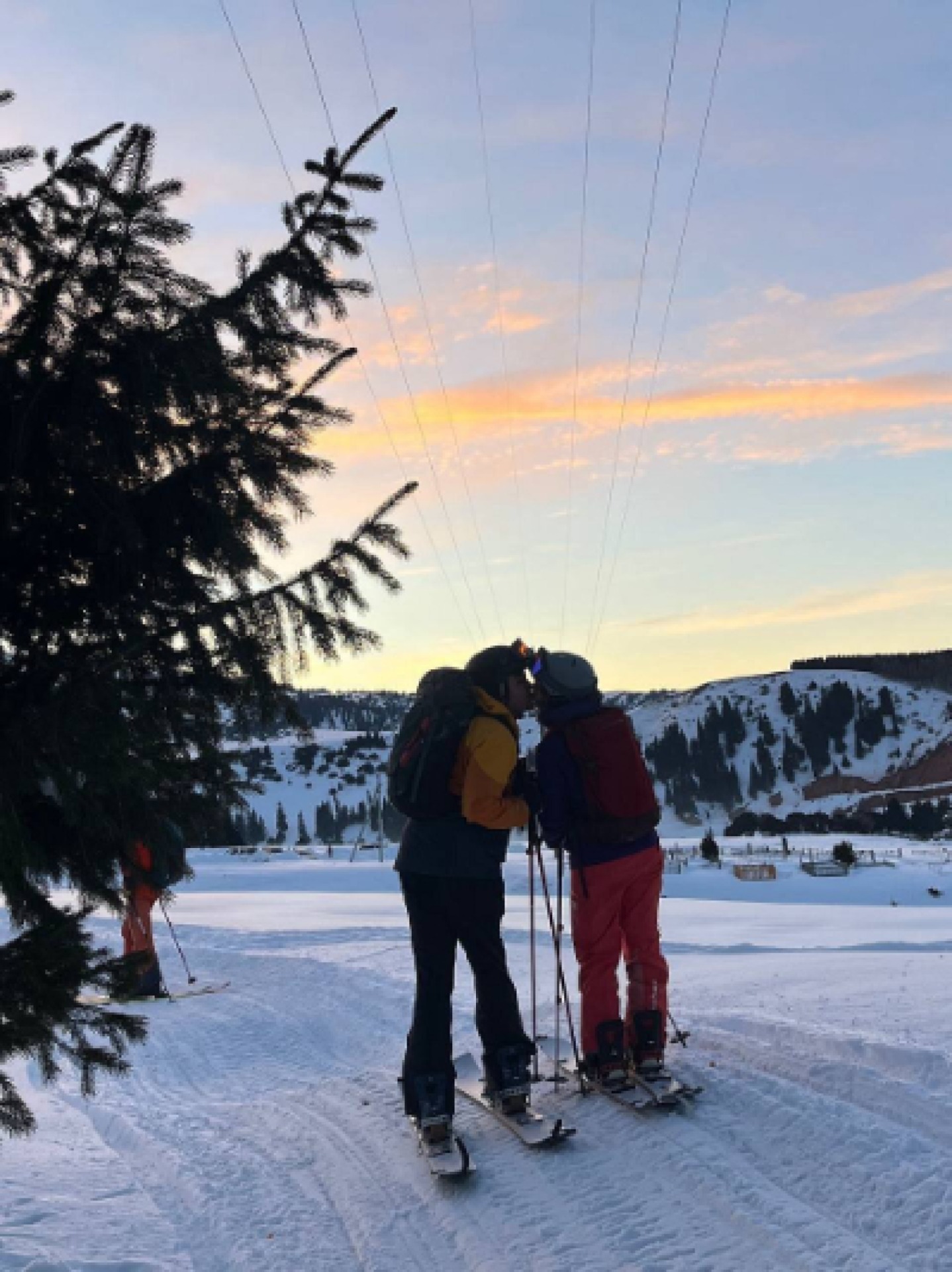 Splitboarders in Jyrgalan