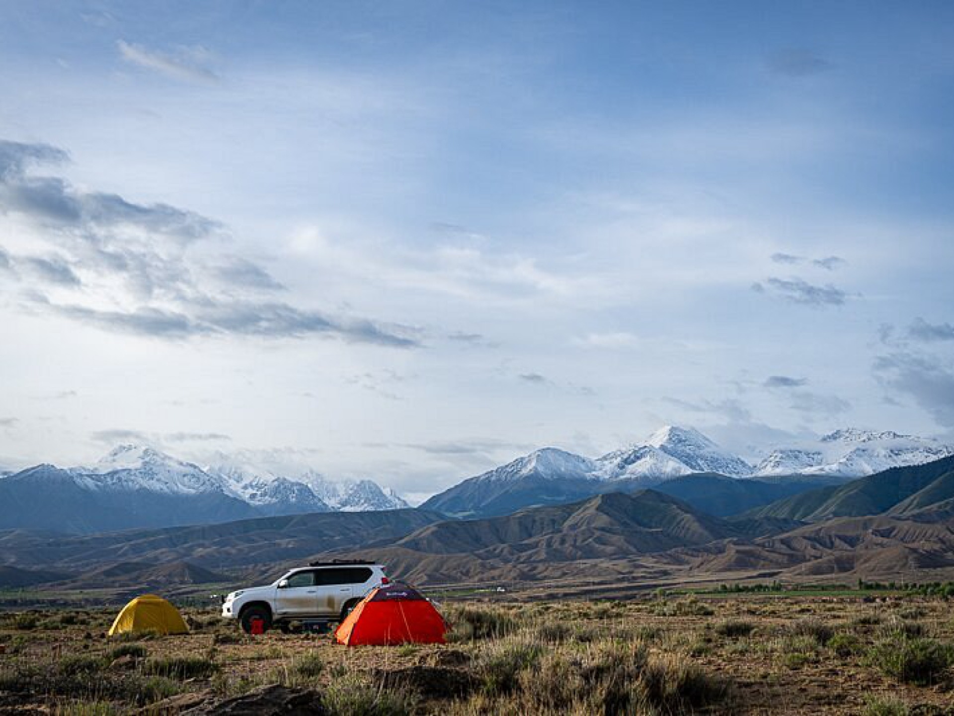 Camp in the mountains